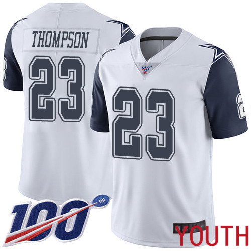 Youth Dallas Cowboys Limited White Darian Thompson 23 100th Season Rush Vapor Untouchable NFL Jersey